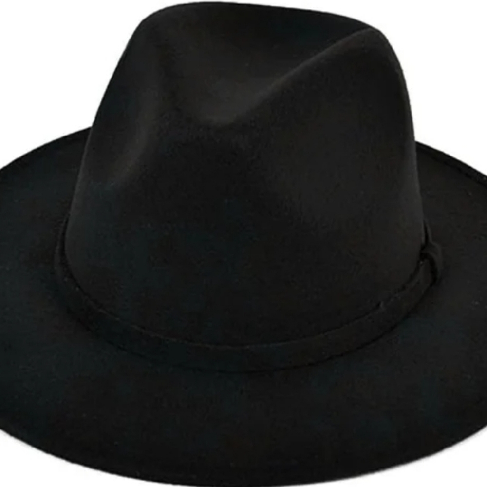 Women's Fedora- Black - Picture 3 of 3